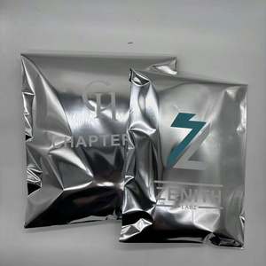 Sac d'expédition en argent avec logo personnalisé pour l'expédition, sac d'expédition en polyéthylène, sac d'expédition en feuille métallique - Product Image 1