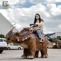 Voiture électrique de dinosaure de promenade de dinosaure Animatronic de parc animalier extérieur de JNKY-18 pour le divertissement d'enfants