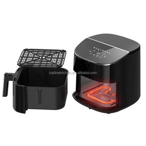 2 elementos de calefacción freidora de aire 8L pantalla táctil LED digital folleto de aire pequeño aparato de cocina freidoras de aire - Product Image 1