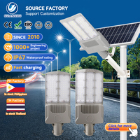 Lampu Jalan LED Tenaga Surya Terpisah Gaya Modern Tahan Air IP67 Aluminium untuk Luar Ruangan 100 200 300 500 600 800 Watt