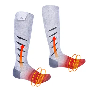 Winter Outdoor Sports Breathable Coolmax Wireless Remote Control Battery Operated Foot Warm Heated Socks