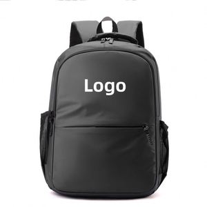 2025 <b>Simple</b> Men's <b>Backpack</b> Plain Color College Boys Schoolbag Outdoor Travel Sports <b>Backpacks</b> - Product Image 1