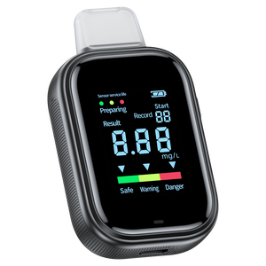 Testador de Álcool Portátil de Alta Precisão com Tubo de Sopro Destacável, Tamanho Compacto que Cabe nos Bolsos - Product Image 1