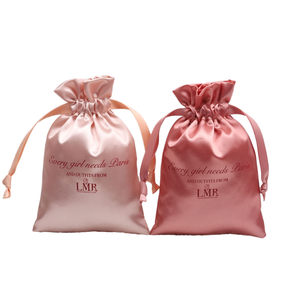 Luxury Satin Pouch Drawstring Custom Logo Printed Dust Bag Available Silk White Black for <strong>Textile</strong> <strong>Packaging</strong> Gifts Promotions - Product Image 5