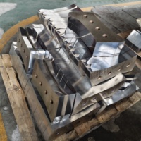 Lame de cisaille hydraulique robuste pour ferraille en acier allié, résistante à l'usure, taille personnalisée disponible
