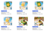Kit de peinture DIY EPT Frog en plastique pour poterie, argile, arts et artisanat, pour filles de 5 à 7 ans