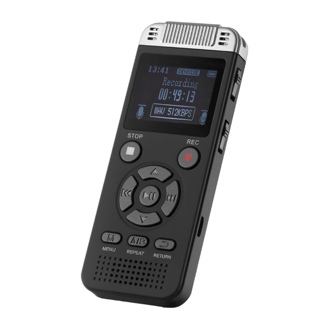 Digital Voice Recorder 32GB MP3 USB Recording Portable Audio Device Lithium Battery WAV Meeting Music Plastic Private Mold K9
