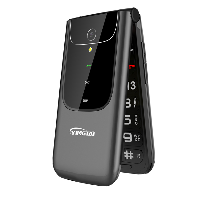 2.4 Inch Factory Unlocked 4G Flip Mobile Phone with SOS Button