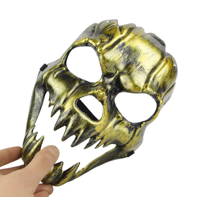 Masque de tête fantôme d'halloween pour adulte, masque de fête, masque Fang en plastique Antique