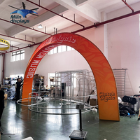 Porte de porte en arc personnalisée avec logo publicité festival entrée événement sportif grande ouverture arche avec panneaux porte en arc de réunion
