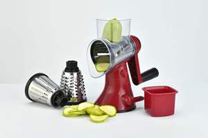 Rallador de zanahorias y verduras, picador de frutas, mandolina ajustable, cortador de patatas y frutas, rebanador y rallador de verduras - Product Image 3