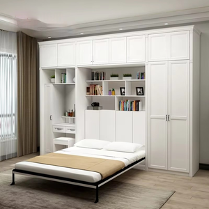 <span class=keywords><strong>Lit</strong></span> Murphy intégré sur mesure avec <span class=keywords><strong>armoire</strong></span>, gain de place, <span class=keywords><strong>lit</strong></span> mural rabattable pour petit appartement, <span class=keywords><strong>lit</strong></span> caché, coiffeuse pour salon - Product Image 2