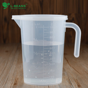Tasse à mesurer L-Beans 1000 ml avec couvercle, échelle graduée transparente, équipement de cuisine pour la pâtisserie et le thé au lait - Product Image 1