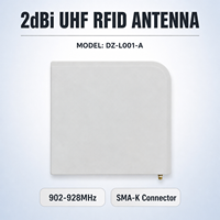 Antenne RFID UHF étanche IP67 à polarisation circulaire, gain RFID 2dBi, 902-928 MHz, antenne de lecture de type bookend DZ-L001-A