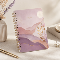 Cuaderno Espiral Tamaño A5, Páginas Interiores Cuadradas con Líneas Horizontales, Diario para Estudiantes, Cuaderno de Dibujo, Venta Caliente