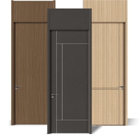 Portes intérieures en bois massif de haute qualité, insonorisées, résistantes à l'humidité et imperméables, pour hôtel, sous-sol, villa, garantie 5 ans