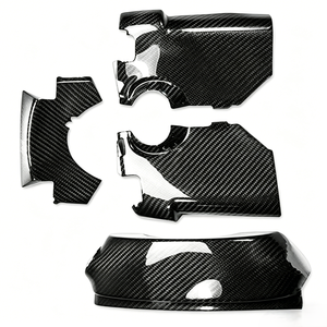 Carbon Fiber Steering <b>Wheel</b> Base <b>Trim</b> Compatible With Nissan GT-R R35 2008-2016 - Product Image 1