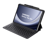Casing Tablet kulit PU A9 + Plus, casing Keyboard nirkabel 11 inci desain Ultra tipis, pemegang pena cepat, pengisian daya Tipe C