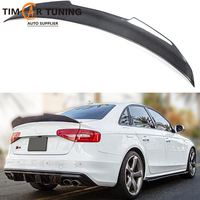 Pièces de tuning automobile TIM, aileron de coffre arrière en fibre de carbone style PSM pour Audi A4 S4 B8.5 berline 2012-2016, becquet arrière
