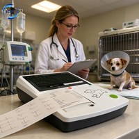 Enregistreur ECG vétérinaire numérique avec échantillonnage synchrone 12 dérivations pour le diagnostic cardiaque animal