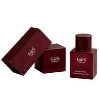 Botol Parfum Kaca Bening 100ml Elegan dengan Pompa Semprot Bentuk Silinder dan Desain Cetak Sablon