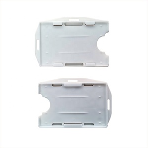 ID Badge Chủ Thẻ Cứng Nhựa Mở Phải Đối Mặt 2 Mặt 2 Thẻ - Product Image 5