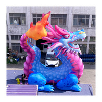Dragon gonflable géant Cartoon Blow Up Personnage de dragon gonflable pour la publicité extérieure