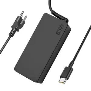 Carregamento eficiente de nova atualização: adaptador de energia universal para laptop USB-C de 65 W com cabo tipo C