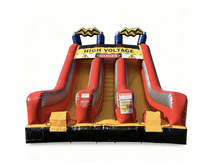 Toboggan gonflable en forme de camion de pompiers, toboggan gonflable sec en PVC pour enfants, idéal pour la location de fêtes et les parcs d'attractions