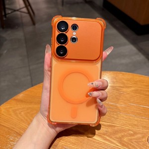 High Quality Frosted Magnetic Air Cushion Mobile Phone Case for Samsung S26 ultra S25 S24 Plus Soft TPU Transparent Back Cover - Product Image 5