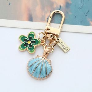 Wholesale Flower Pearl Beach <b>Key</b> Chains Souvenir <b>Key</b> <b>Rings</b> Hanging Bags Pendant Keyring Heart Sea Shell Keychain Women Gifts - Product Image 2
