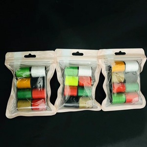 Lot de 8 petits bobines de fil à coudre coloré, fil à coudre coloré pour machine à coudre, usage domestique, 1-2 yuans, provenance vendeur ambulant. - Product Image 5