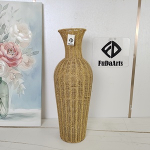 Adornos Chinos Vintage de Paja de 63X15X15CM, Decoración Clásica de Ratán para el Hogar, Artículos Antiguos con Acabado Moteado, Dropshipping DDP - Product Image 4