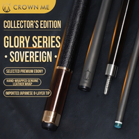 Sovereign Series T700 Tongkat Biliar Serat Karbon Profesional 2-Piece dengan Ujung 8-Lapisan Jepang, Hadiah Klub Elite