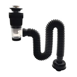 Flexible Siphon Lavabo Extensible Anti-Odeurs - Tuyau Évacuation ABS, Longueur Réglable Jusqu'à 80 Cm - 7