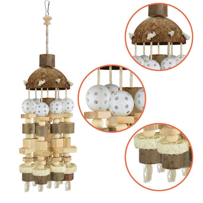 wooden bird accessories toy