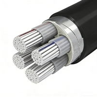 YJLV22 Stromkabel PVC-Isolierung Nennspannung 0,6/1 KV Aluminiumleiter 4*240 mm + 1*120 mm 4*120+1*70mm