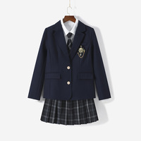 2025 venta al por mayor traje de uniforme de clase estudiantes de secundaria alto rendimiento niñas graduación uniforme escolar