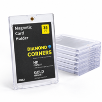 Étui en plastique rigide ultra-transparent de qualité supérieure 35PT 55PT 75PT 100PT 130PT 180PT pour cartes magnétiques, idéal pour l'affichage de cartes de collection