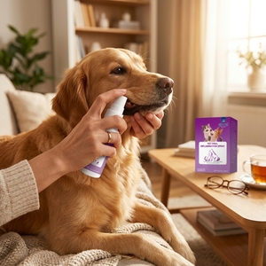 Kit professionnel de soins bucco-dentaires <span class=keywords><strong>pour</strong></span> animaux de compagnie, <span class=keywords><strong>dentifrice</strong></span> <span class=keywords><strong>pour</strong></span> <span class=keywords><strong>chien</strong></span>, <span class=keywords><strong>spray</strong></span> rafraîchissant <span class=keywords><strong>pour</strong></span> l'haleine des chats, ensemble de nettoyage dentaire, élimination du tartre, gingivite - Product Image 5