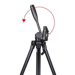 Trépied de voyage professionnel en aluminium avec rotule, compatible projecteur pour prise de vue aérienne, portable pour appareil photo reflex numérique GT-368FS - Product Image 4