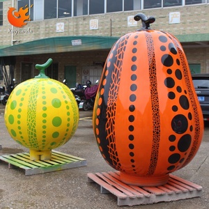Tùy chỉnh sợi thủy tinh thực phẩm-phong cách dưa đỏ và bí ngô điêu khắc sơn thủ công mỹ nghệ cho vườn cảnh quan làm bằng sợi thủy tinh - Product Image 6
