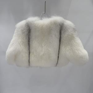Giacca Corta da Donna con Mezze Maniche, <span class=keywords><strong>Cappotto</strong></span> in <span class=keywords><strong>Pelliccia</strong></span> di Volpe a <span class=keywords><strong>Pelo</strong></span> <span class=keywords><strong>Lungo</strong></span> per Abbigliamento Urbano - Product Image 4