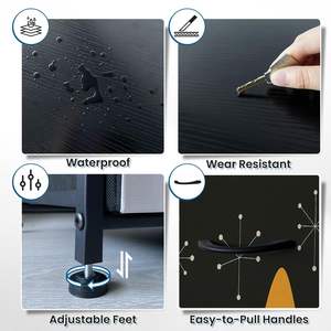 Scifi ลิ้นชักลิ้นชักตกแต่งภูมิทัศน์ปราสาทภูเขา, อุปกรณ์จัดระเบียบดาวเคราะห์ย้อนยุค4ลิ้นชักสำหรับตกแต่งบ้านห้องนอนห้องนั่งเล่น - Product Image 6