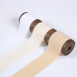 Rubans en <span class=keywords><strong>sergé</strong></span> de <span class=keywords><strong>coton</strong></span> 100% naturel rugueux de couleur personnalisée décorative de luxe pour la décoration de mariage - Product Image 3