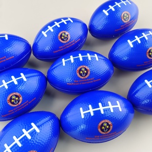 PU Rugby Stress Relief Toy <b>Ball</b> Custom Logo Promotional American Football Foam <b>Squeeze</b> Toy Relax Gift for Sport Event, Office - Product Image 4