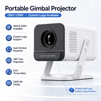 ROJIN X1AR Mini projecteur portable intelligent Android WiFi 6, projecteur vidéo sans fil pour téléphone, pour cinéma en plein air et cinéma à domicile