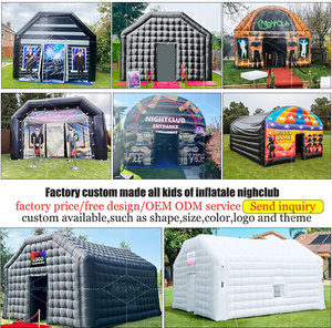 Comercial Pop up LED Black Disco Lighting Mobile Night Club Tent Cube Party Tent Inflable Nightclub - Product Image 2