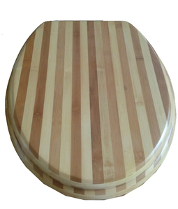 Couvre-siège de toilette en bambou avec charnières en acier inoxydable, siège de toilette en <span class=keywords><strong>bois</strong></span> allongé au design moderne, fermeture douce, certifié FSC - Product Image 5