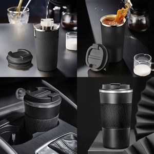 Stainless Steel Vacuum Tumbler 12oz 17oz Travel Mug Double Wall Insulated Coffee Cup with Lid Reusable for <b>Hot</b> Cold Drinks - Product Image 5
